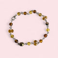 Amber glass bead bracelet  image 0