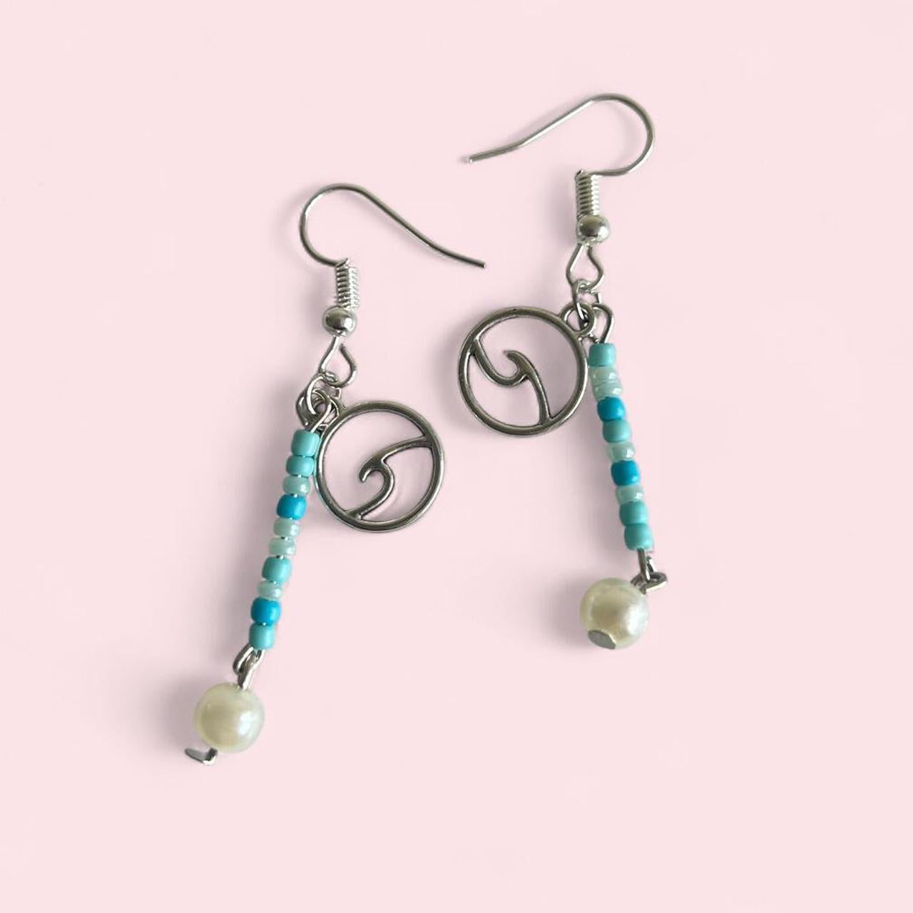 Ocean beaded earrings  image 0