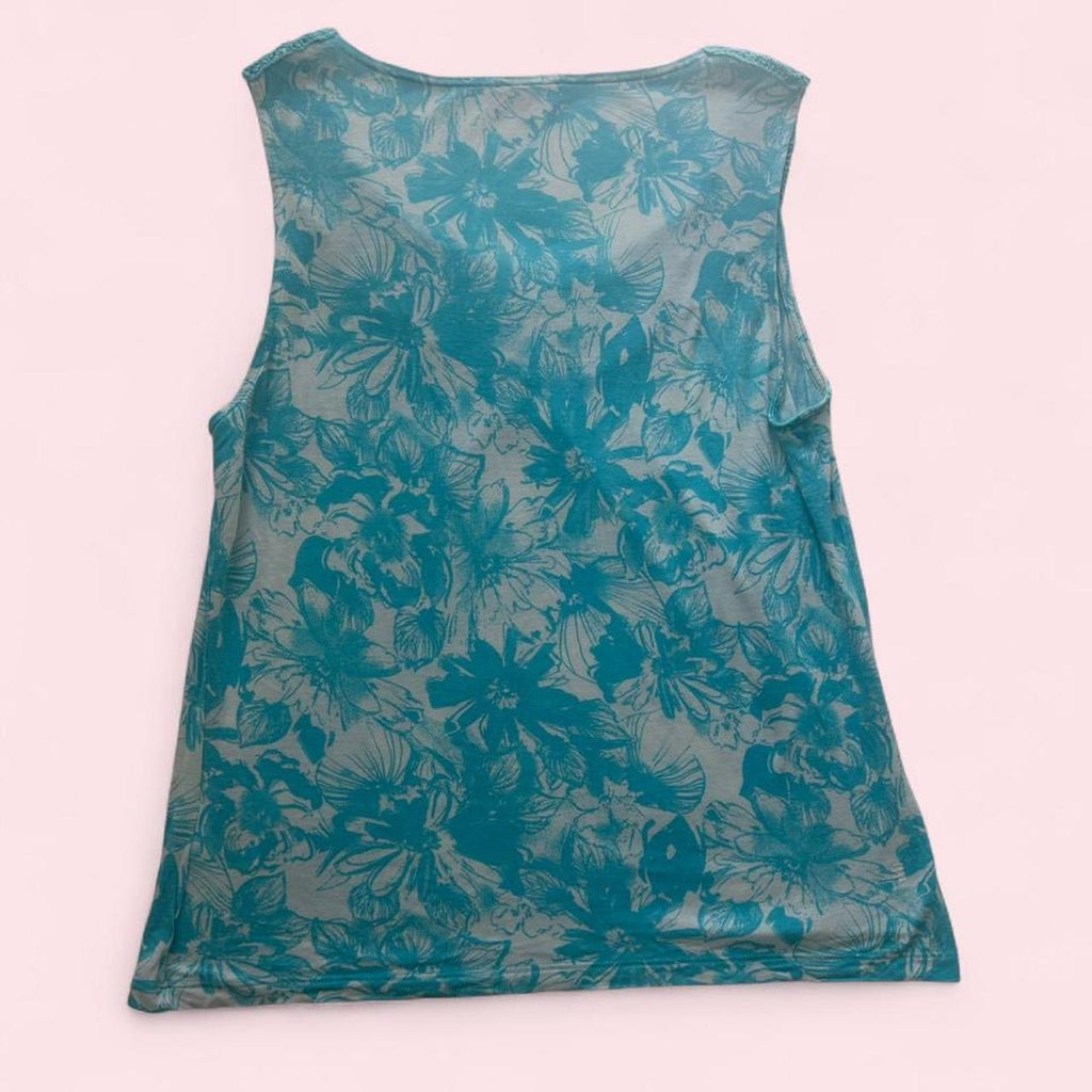 Y2K print vest top