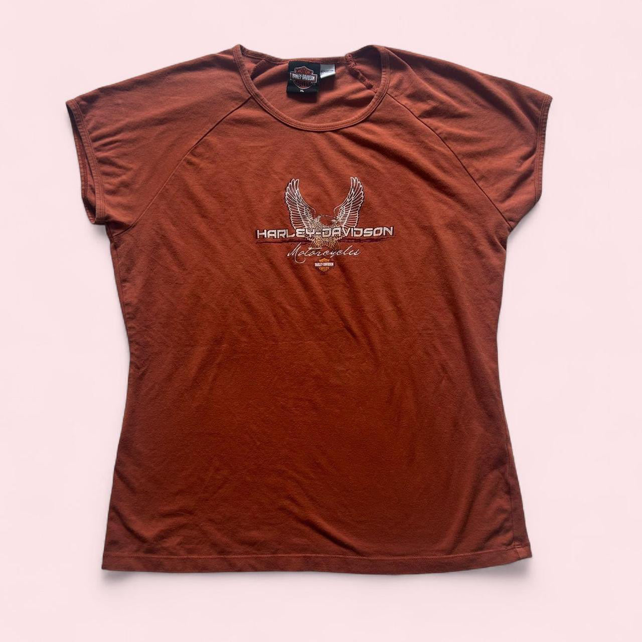 Orange Harley Davidson t-shirt image 0