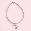 Pink moon beaded bracelet image 0