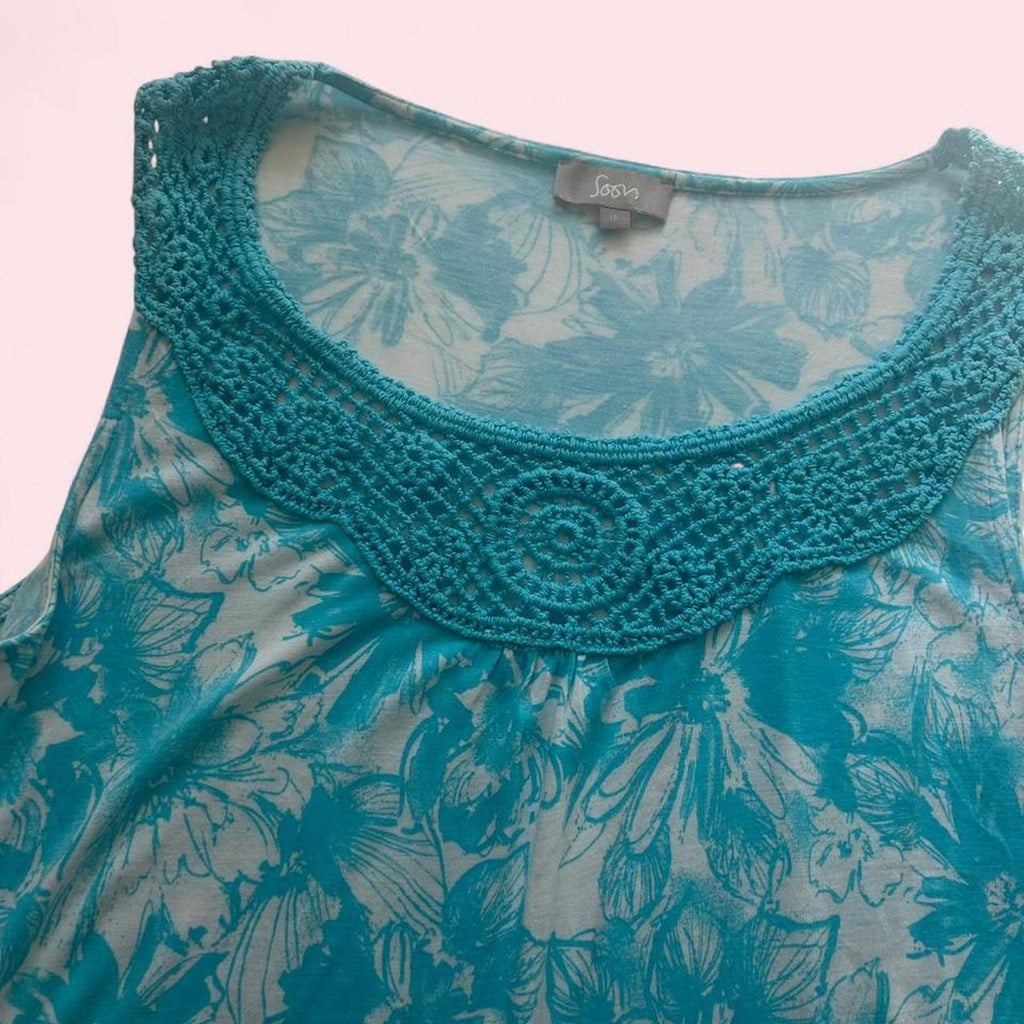 Y2K print vest top
