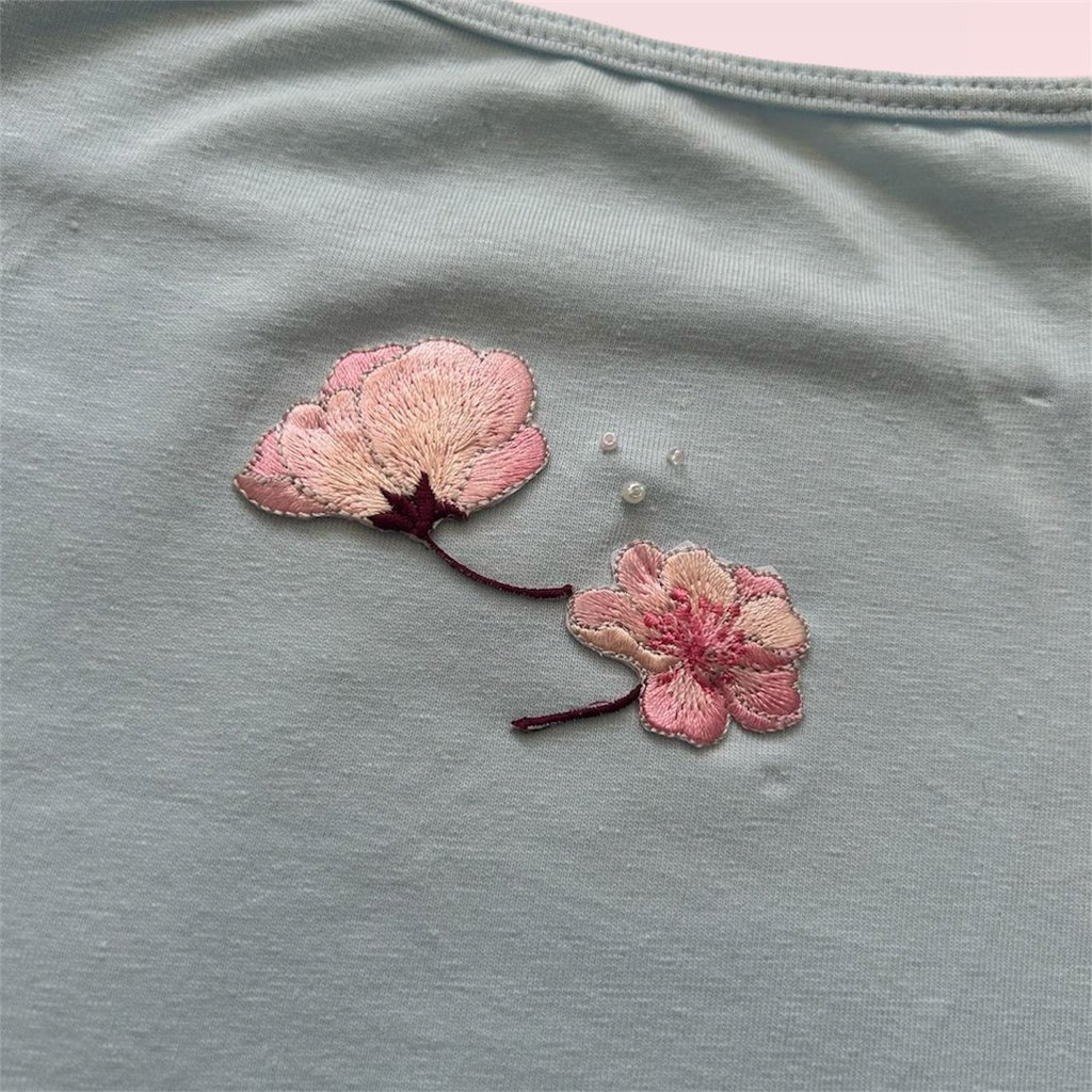 Blue cherry blossom cami  image 2