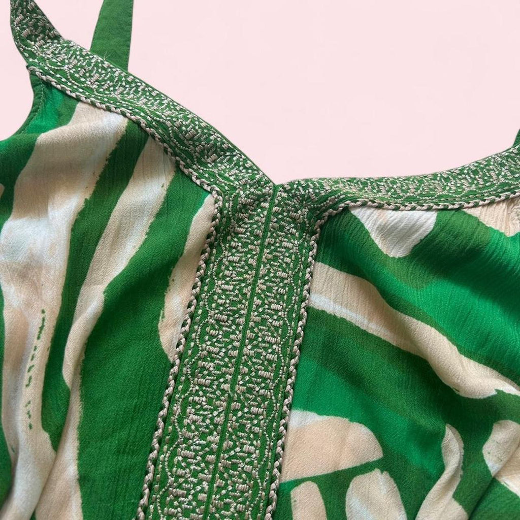 Green cami top
