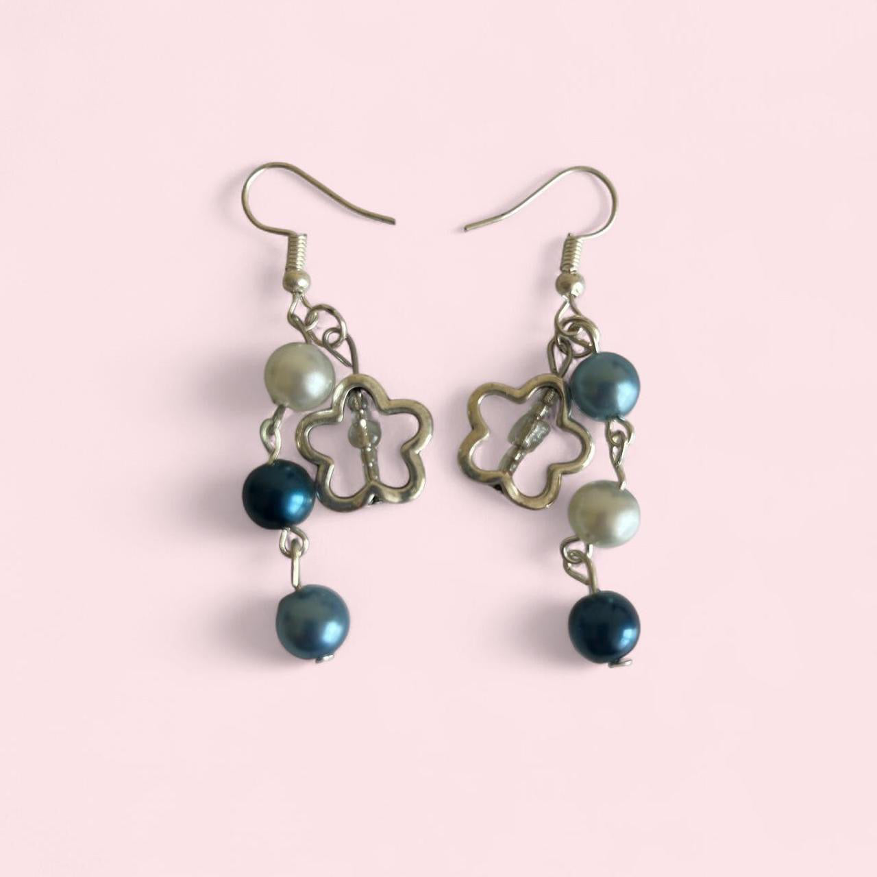 Blue pearl earrings  image 0
