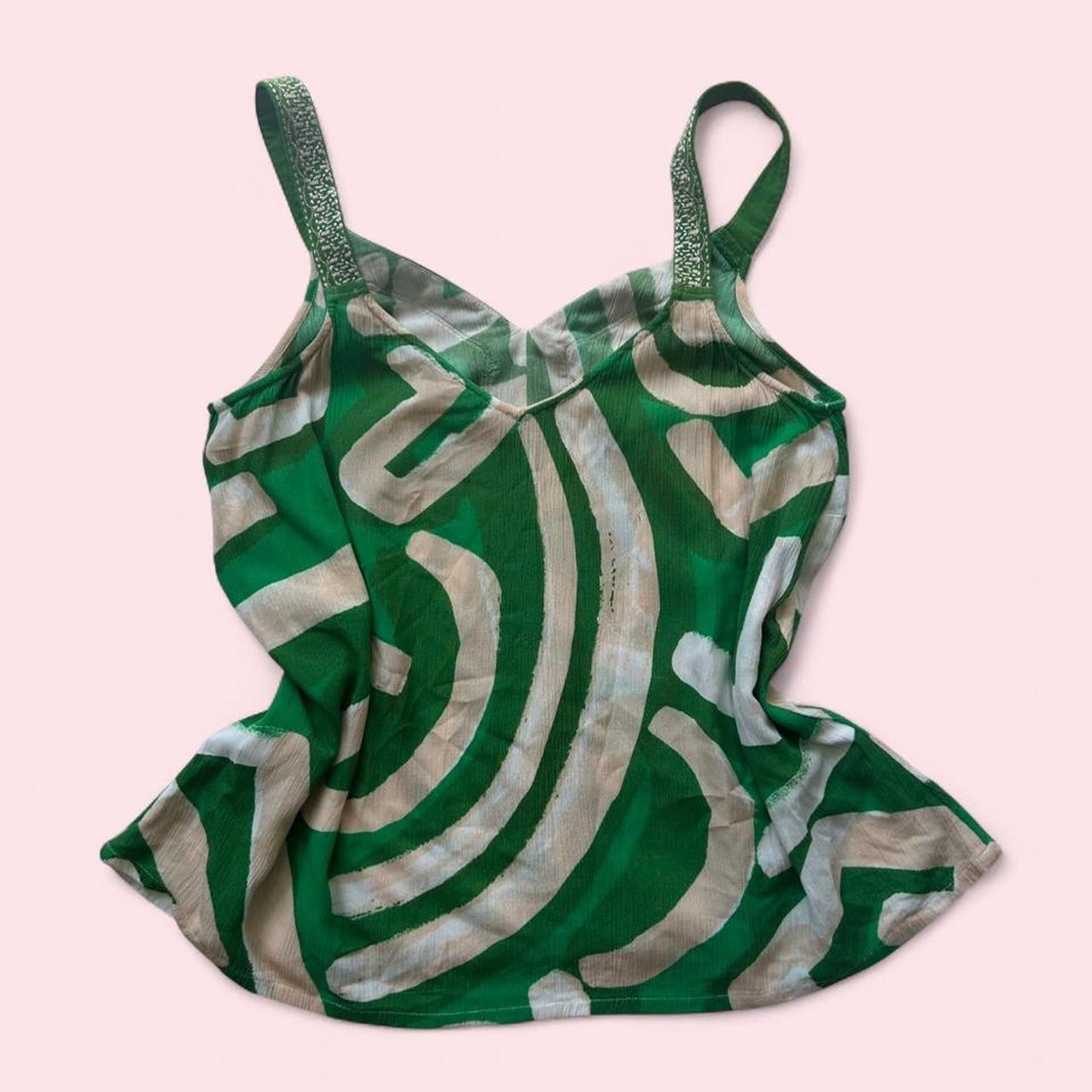 Green cami top