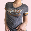 Harley Davidson v-neck top  image 0