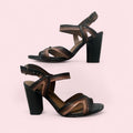 Brown leather heels image 0