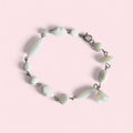 White glass bead bracelet  image 0