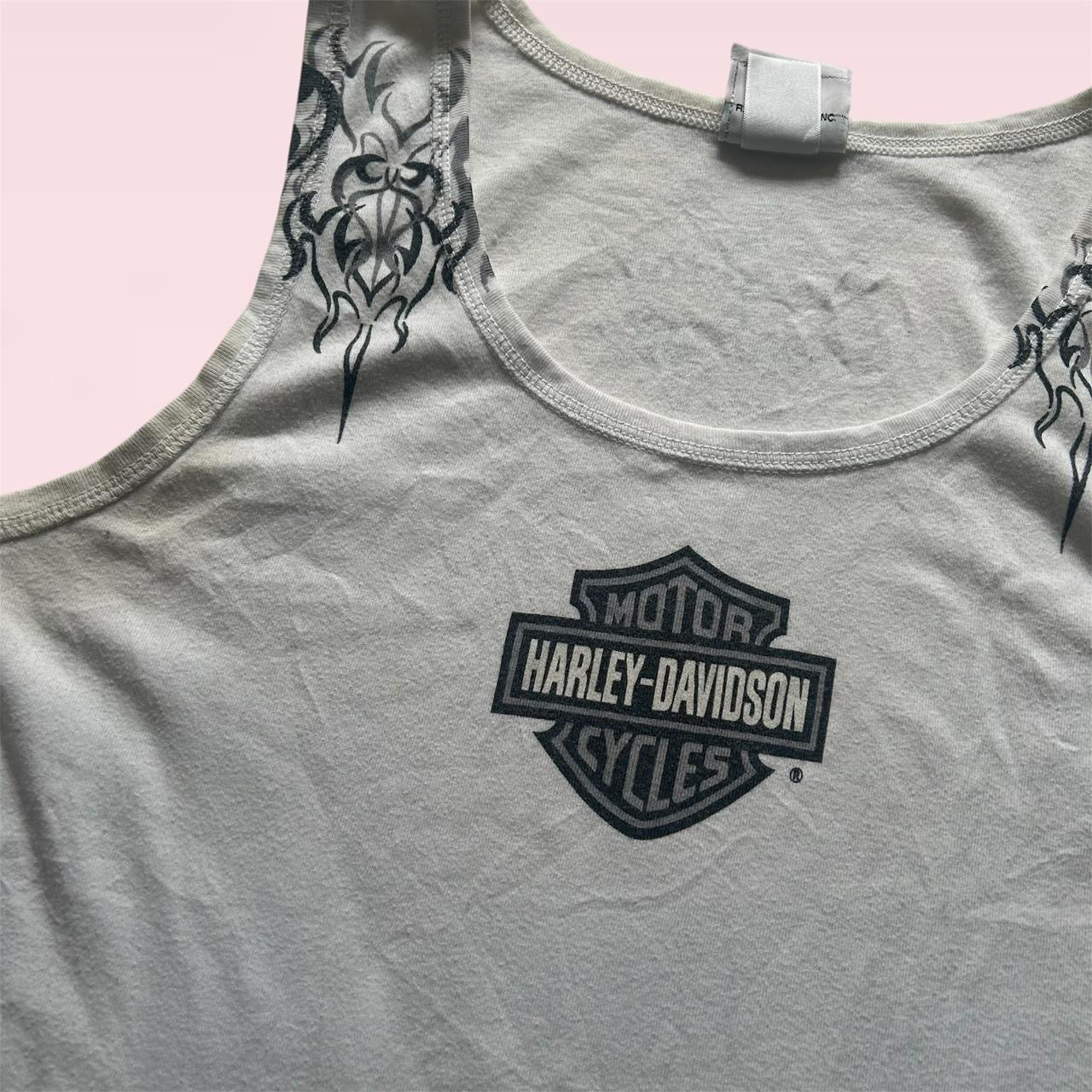 White Harley Davidson vest top  image 1