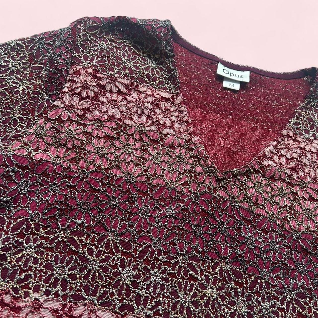 Pink v-neck t-shirt