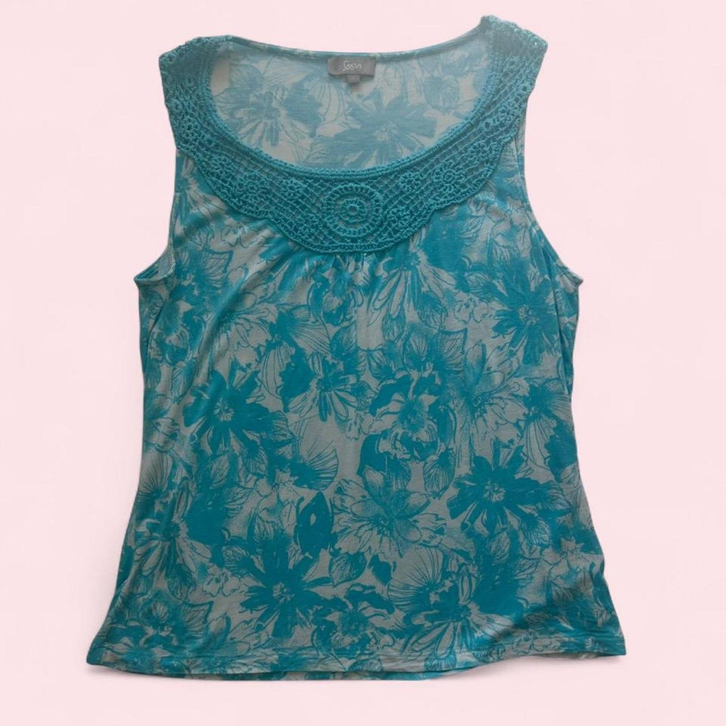 Y2K print vest top