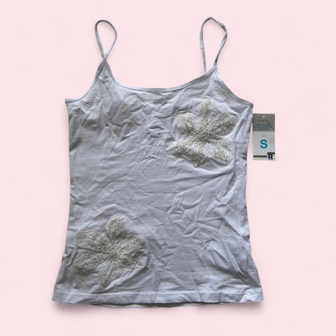 White beaded cami  image 1