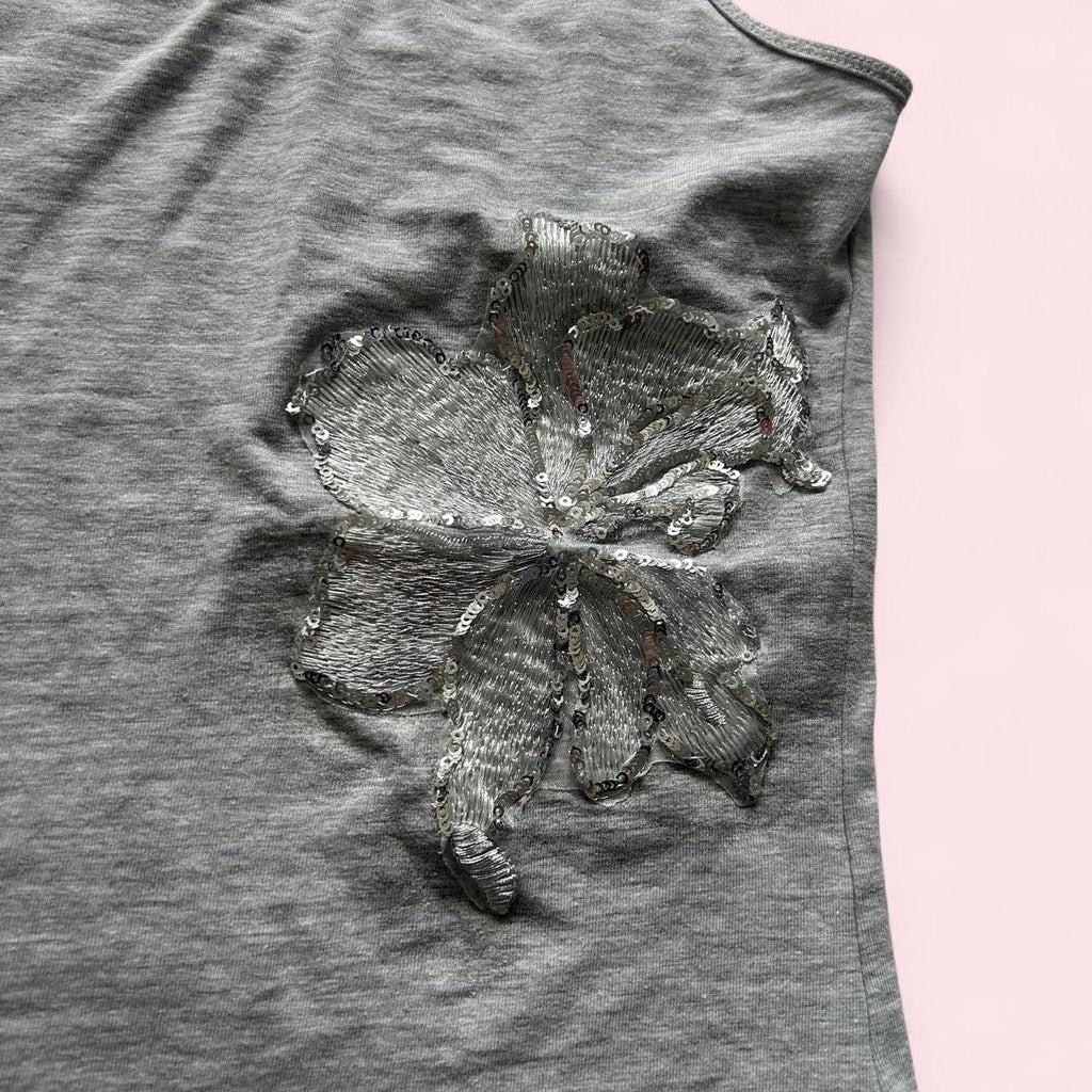 Grey floral cami  image 2