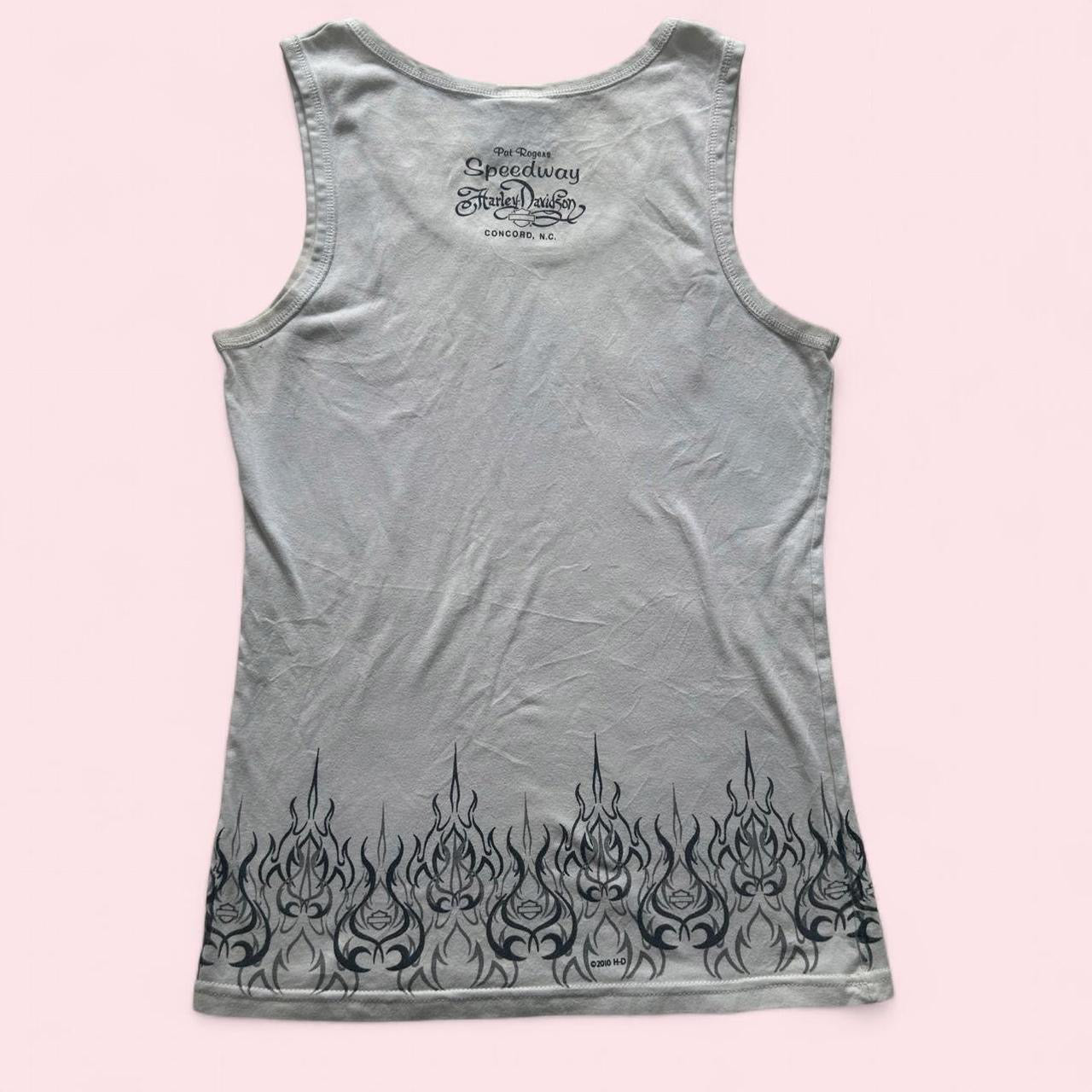 White Harley Davidson vest top  image 2