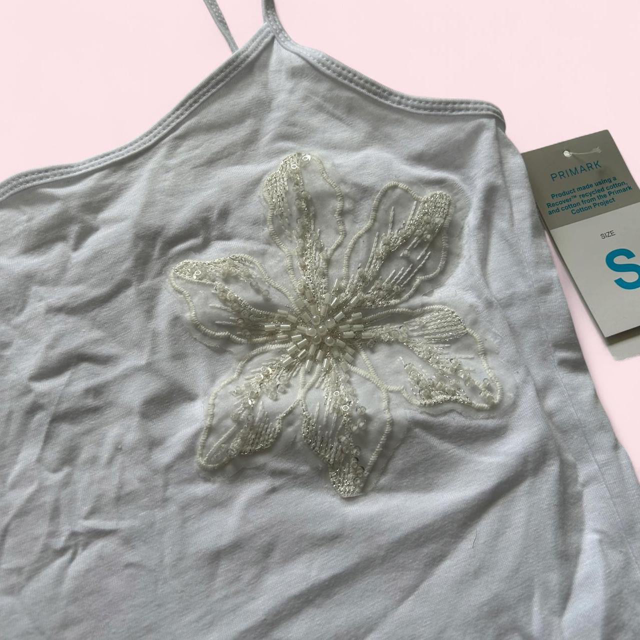 White beaded cami  image 2