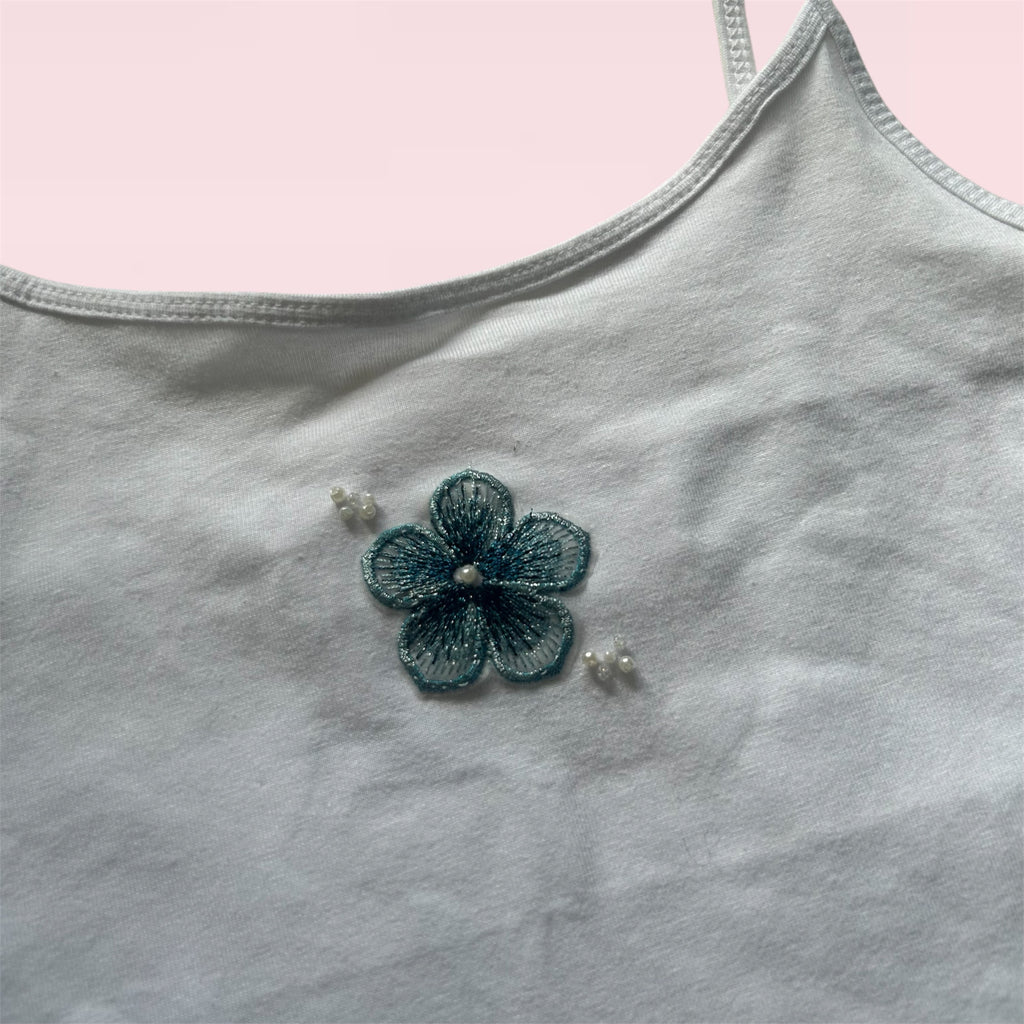 White floral cami  image 2