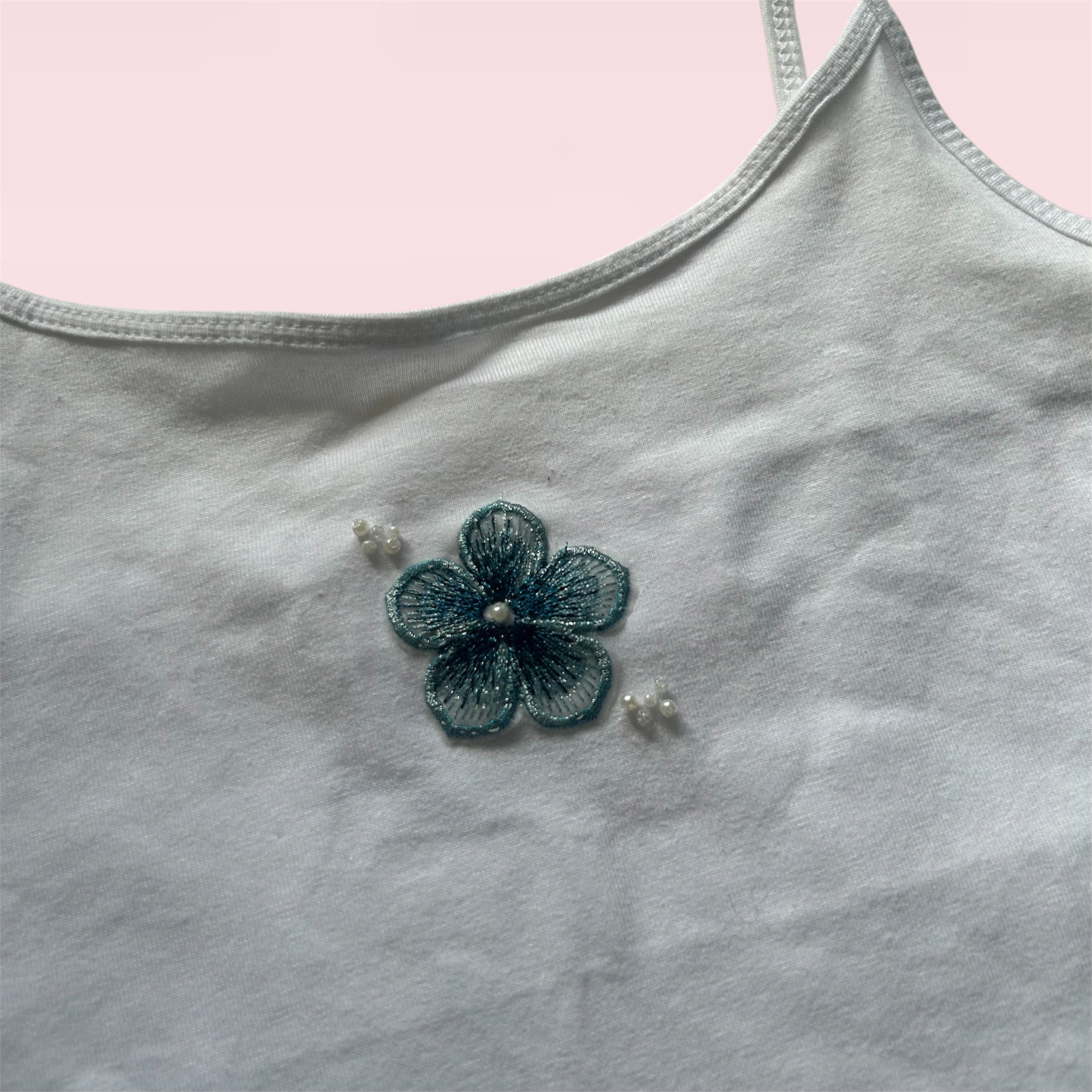 White floral cami  image 2