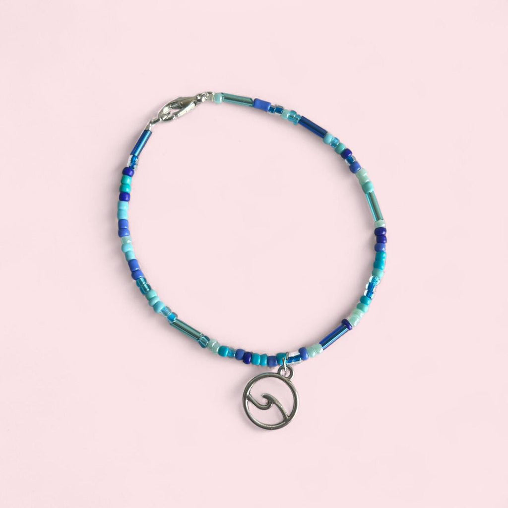 Blue beaded ocean bracelet  image 0