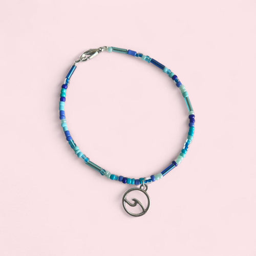 Blue beaded ocean bracelet  image 0