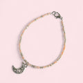 Coral moon beaded bracelet image 0