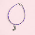Purple moon beaded bracelet image 0