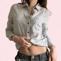 Pinstripe button up  image 0