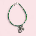 Green dragon beaded bracelet image 0