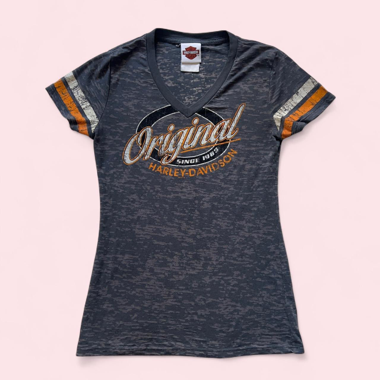Harley Davidson v-neck top  image 1