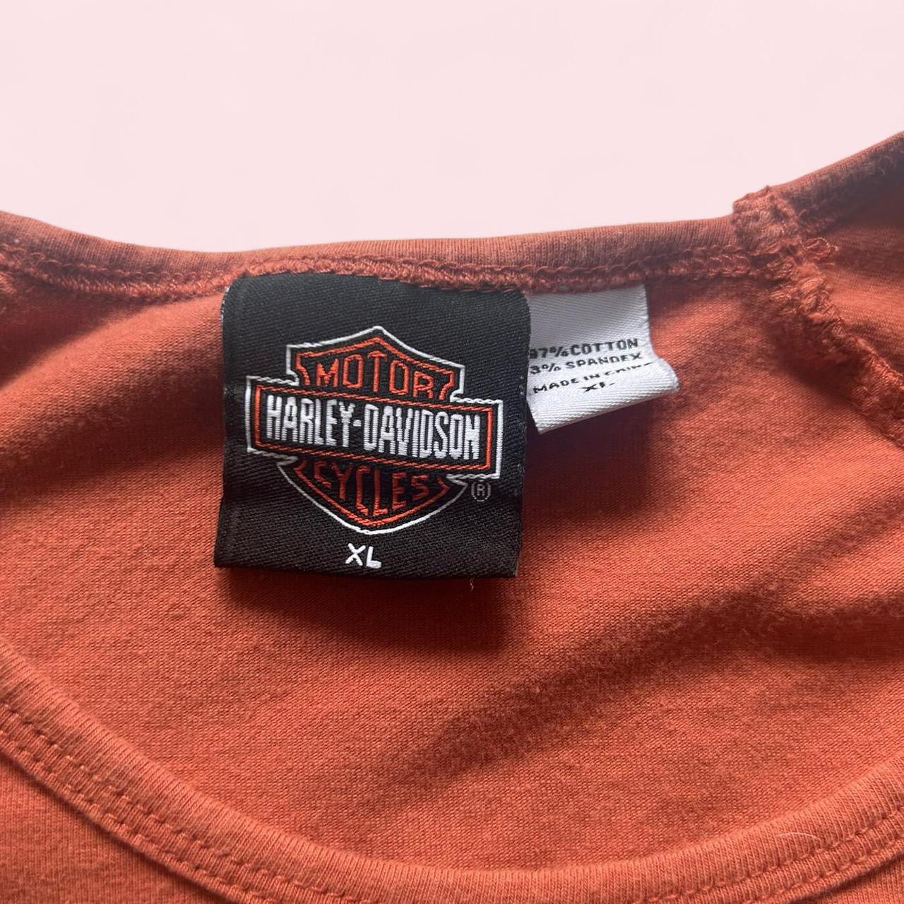 Orange Harley Davidson t-shirt image 1